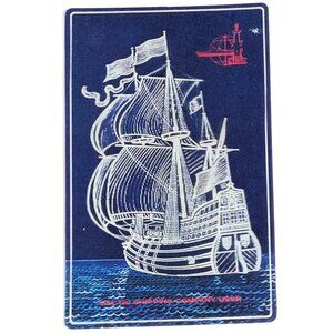Russian Soviet USSR 3D Stereo Lenticular Pocket Calendar Baltic Shipping Co 1975